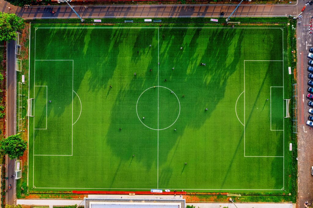 geheel voetbalveld